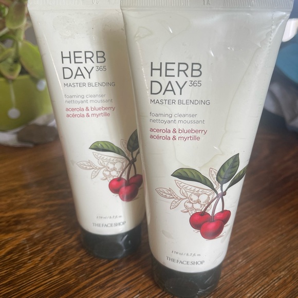 The Face Shop Herb Day 365 Foaming Cleanser - Picture 1 of 3